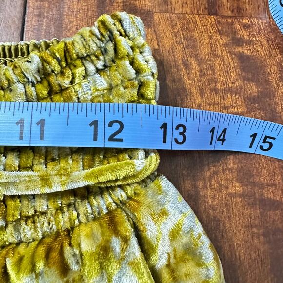 Anthropologie Gloria Velvet Joggers Harvest Yellow Women Small - Picture 6 of 8